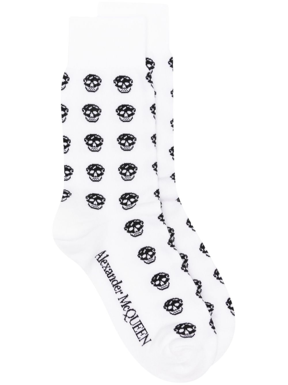 Alexander McQueen multi skull socks - White von Alexander McQueen