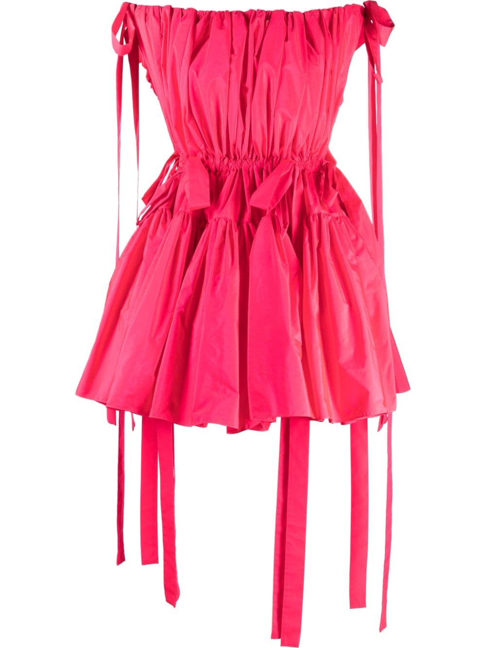 Alexander McQueen off-shoulder ruched mini dress - Pink von Alexander McQueen