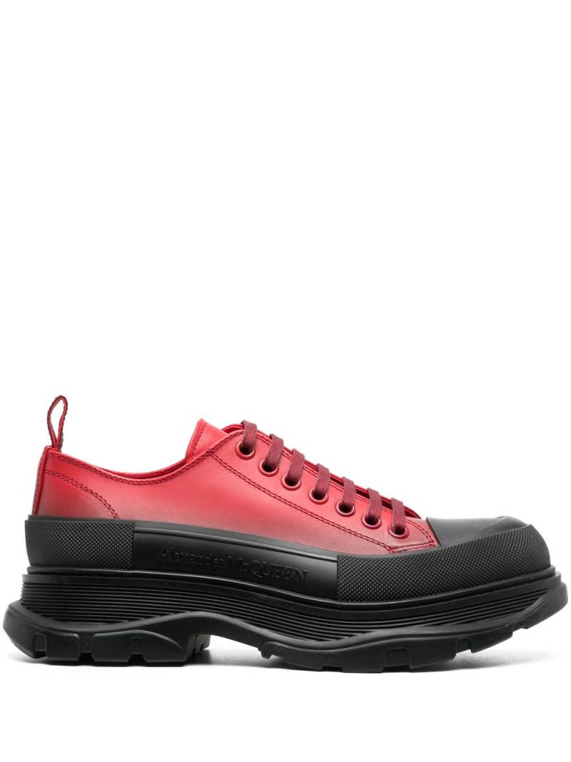 Alexander McQueen panelled low-top sneakers - Red von Alexander McQueen