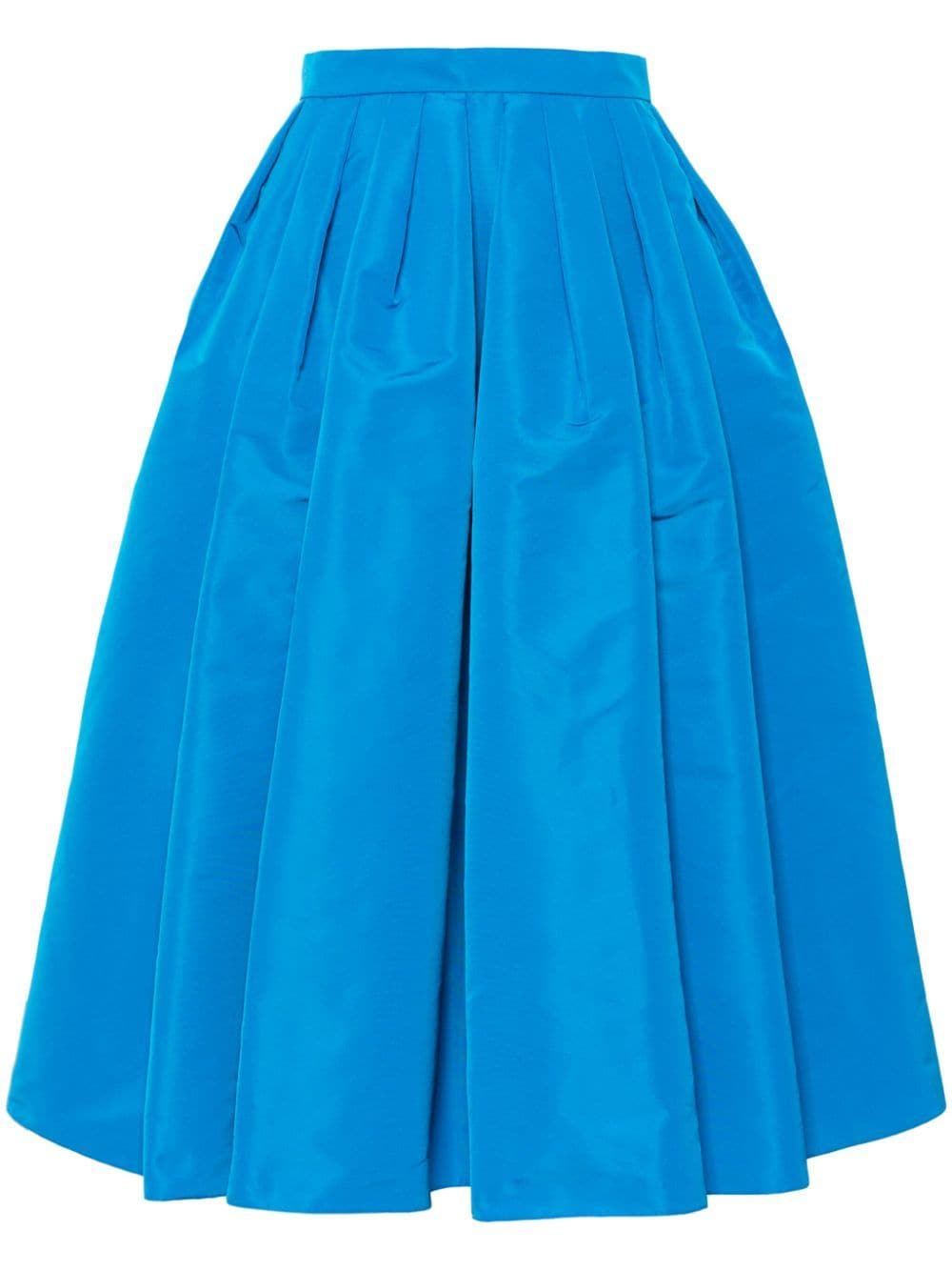 Alexander McQueen pleated midi skirt - Blue von Alexander McQueen