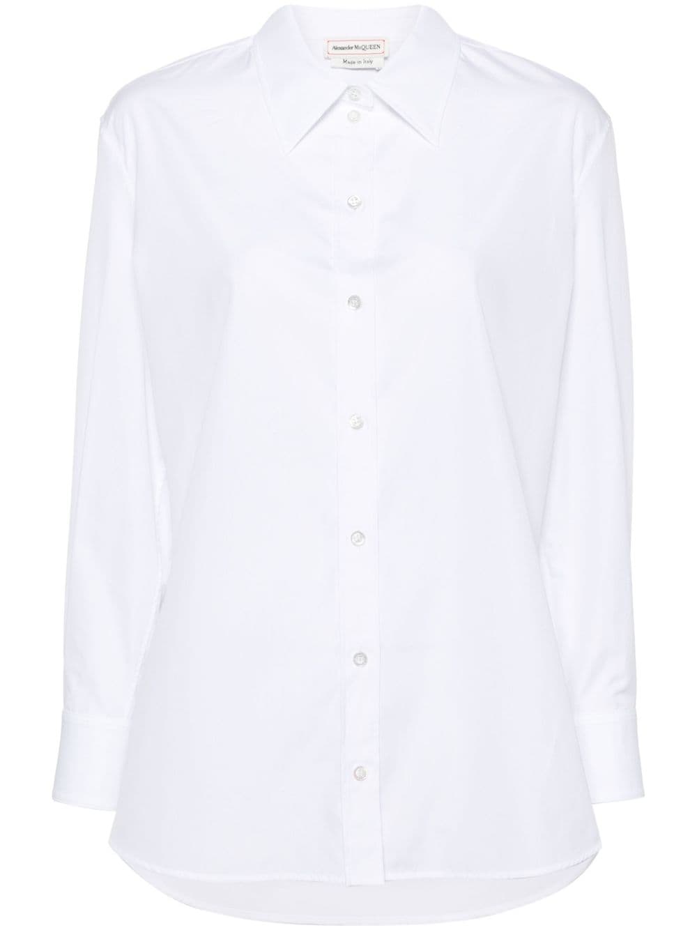 Alexander McQueen poplin cotton shirt - White von Alexander McQueen