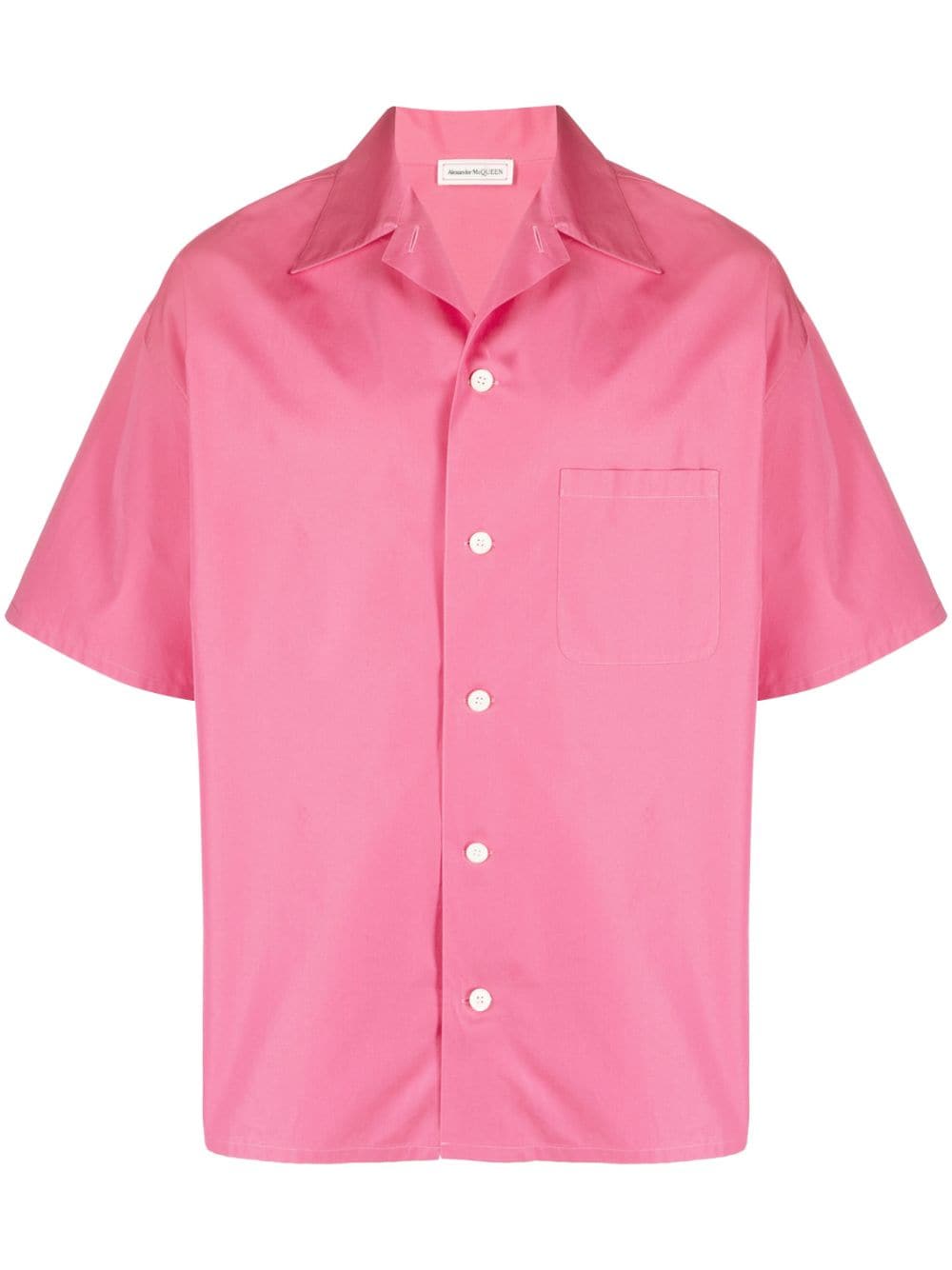 Alexander McQueen rear logo-print short-sleeved shirt - Pink von Alexander McQueen