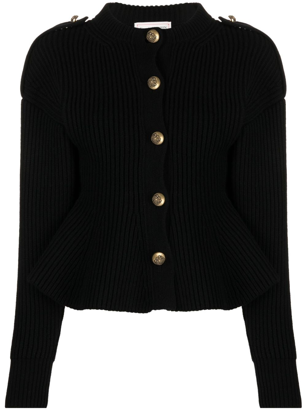 Alexander McQueen wool-blend cardigan - Black von Alexander McQueen