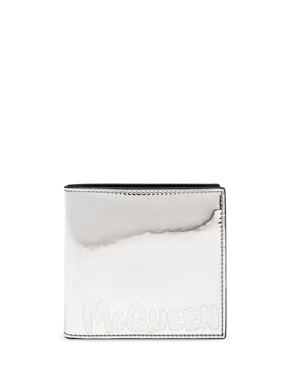 Alexander McQueen silver-tone bi-fold wallet von Alexander McQueen