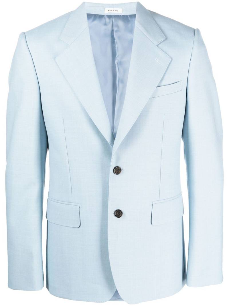 Alexander McQueen single-breasted tailored blazer - Blue von Alexander McQueen