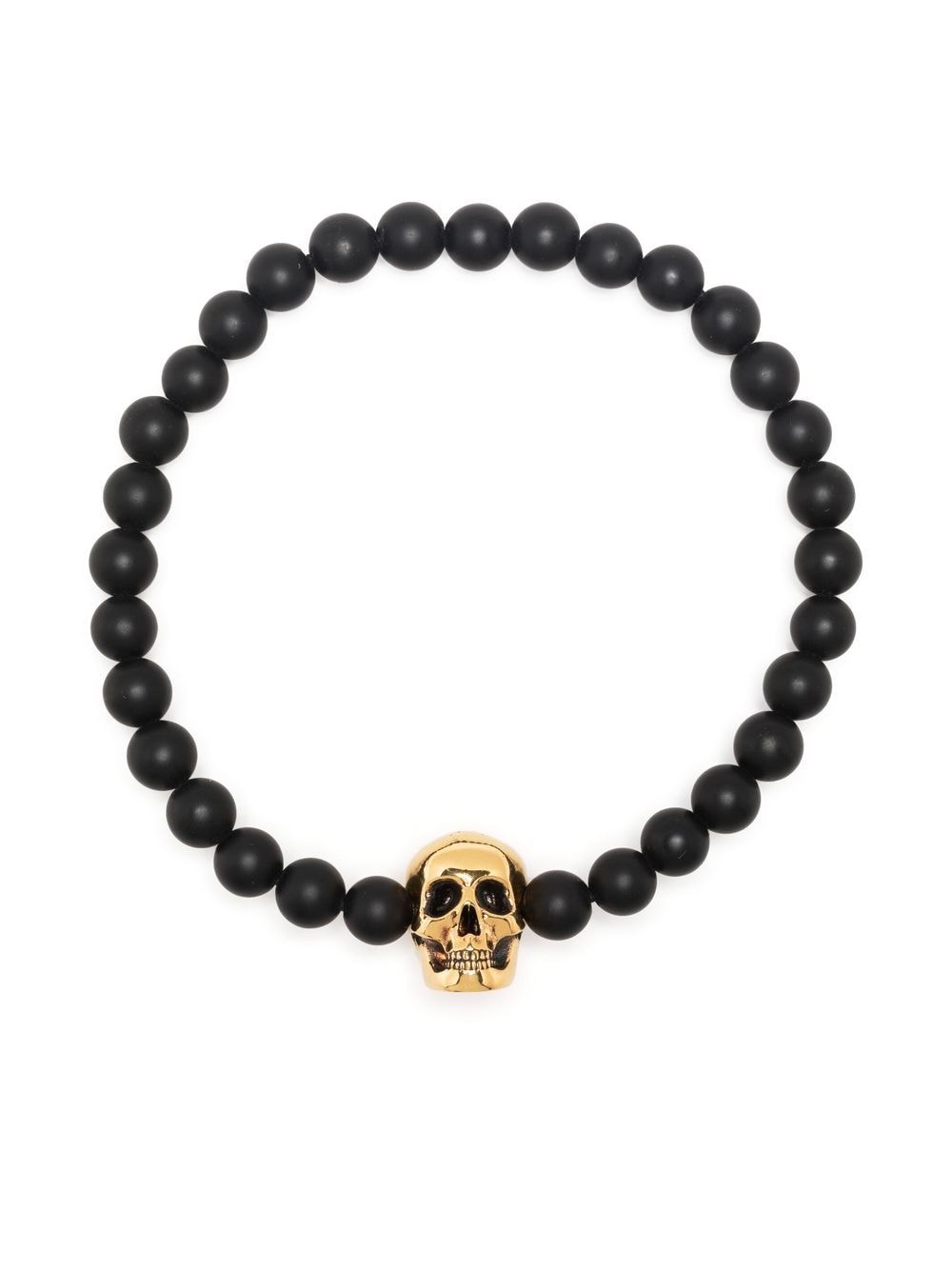 Alexander McQueen skull-charm bead chain bracelet - Black von Alexander McQueen