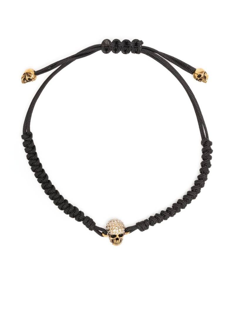 Alexander McQueen skull charm bracelet - Black von Alexander McQueen