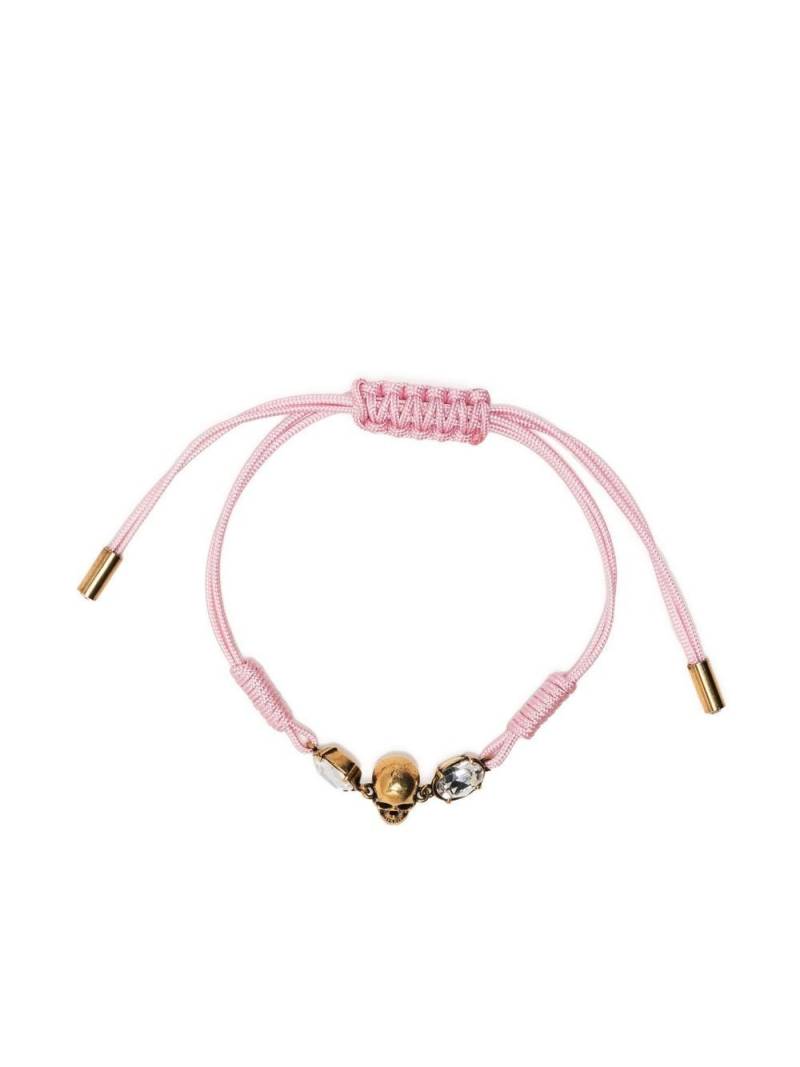 Alexander McQueen skull-charm detail bracelet - Pink von Alexander McQueen