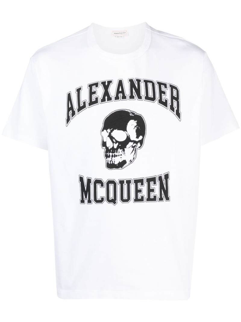 Alexander McQueen skull logo-print T-shirt - White von Alexander McQueen