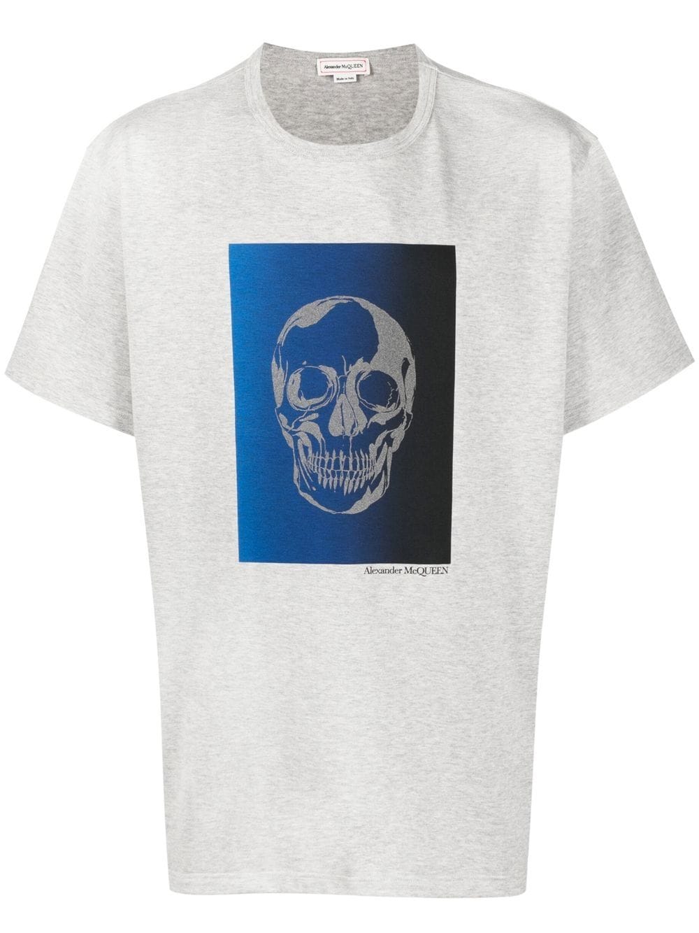 Alexander McQueen skull-print cotton T-shirt - Grey von Alexander McQueen