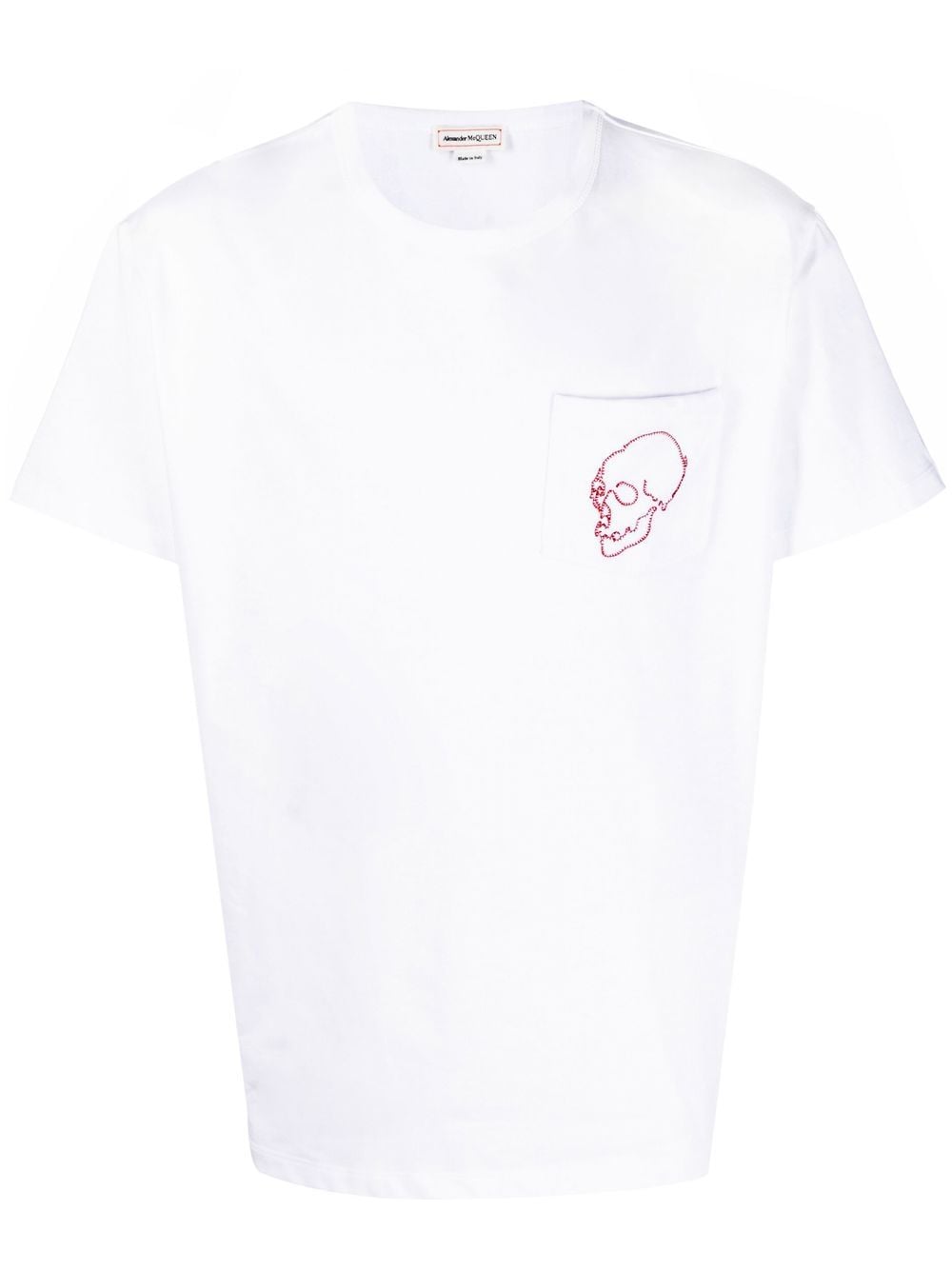 Alexander McQueen skull print cotton T-shirt - White von Alexander McQueen