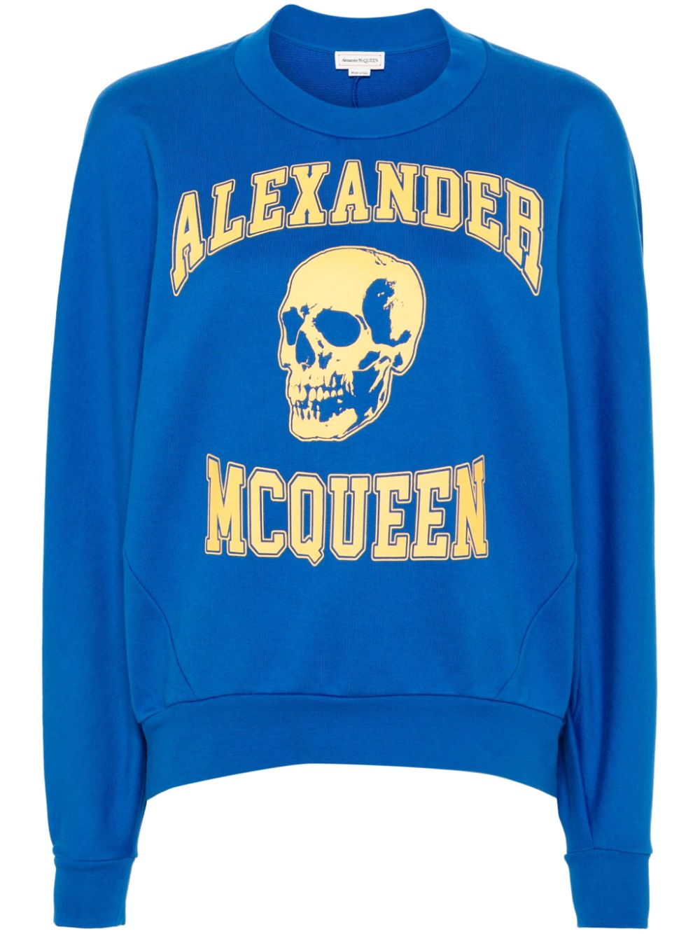 Alexander McQueen skull-print crew-neck sweatshirt - Blue von Alexander McQueen