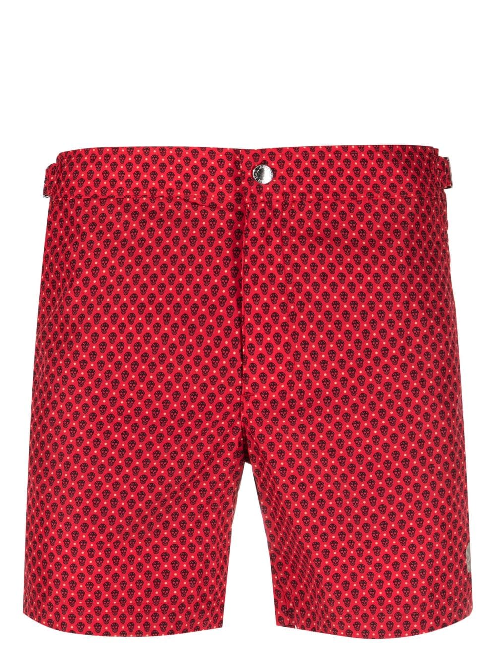 Alexander McQueen skull-print shorts - Red von Alexander McQueen