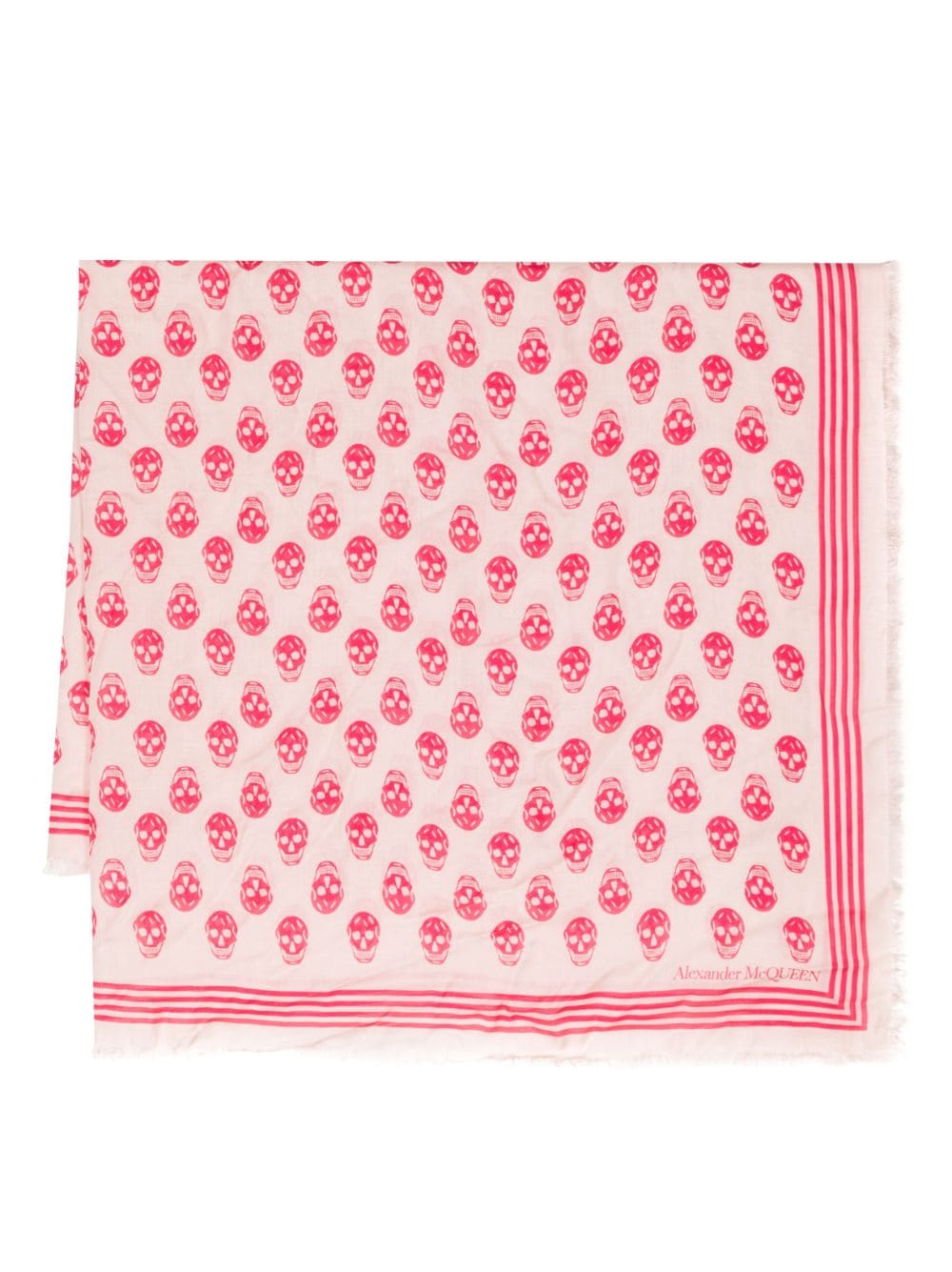 Alexander McQueen skull-print wraparound-style scarf - Pink von Alexander McQueen