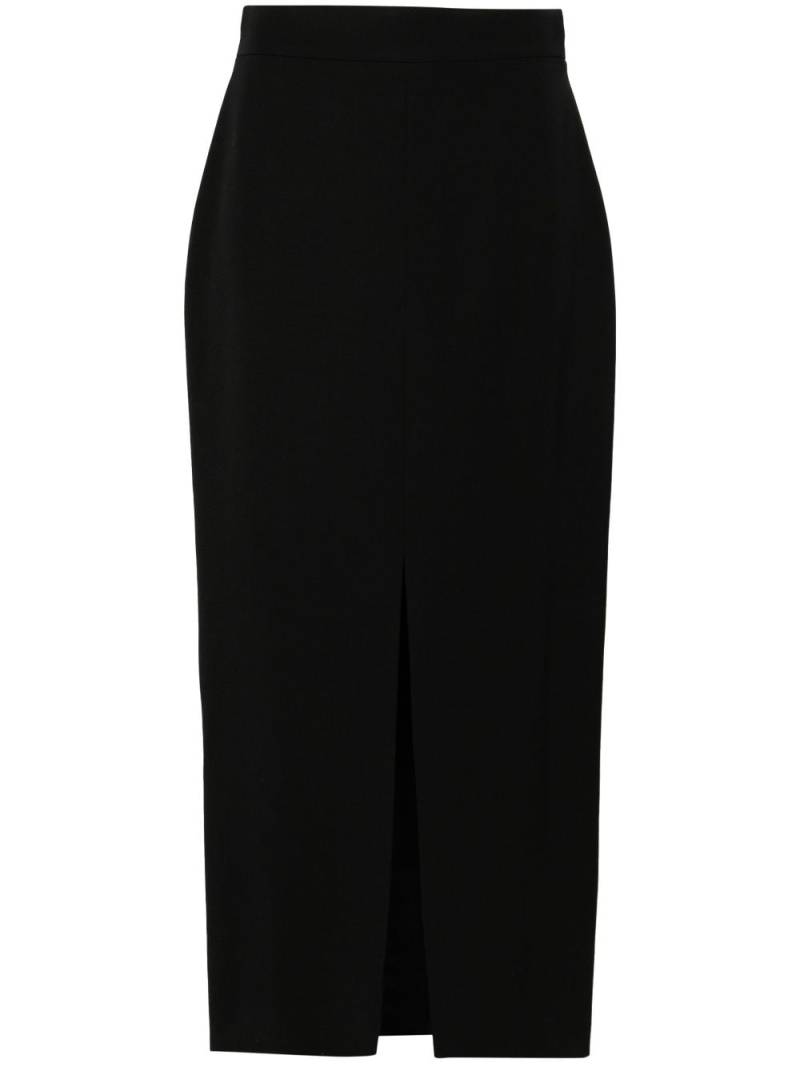 Alexander McQueen Slashed pencil midi skirt - Black von Alexander McQueen