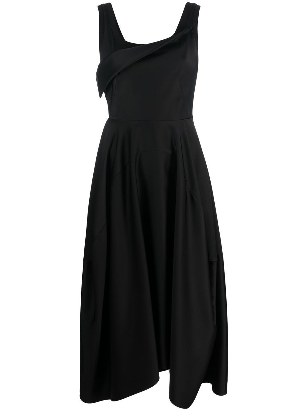 Alexander McQueen sleeveless pleated maxi dress - Black von Alexander McQueen