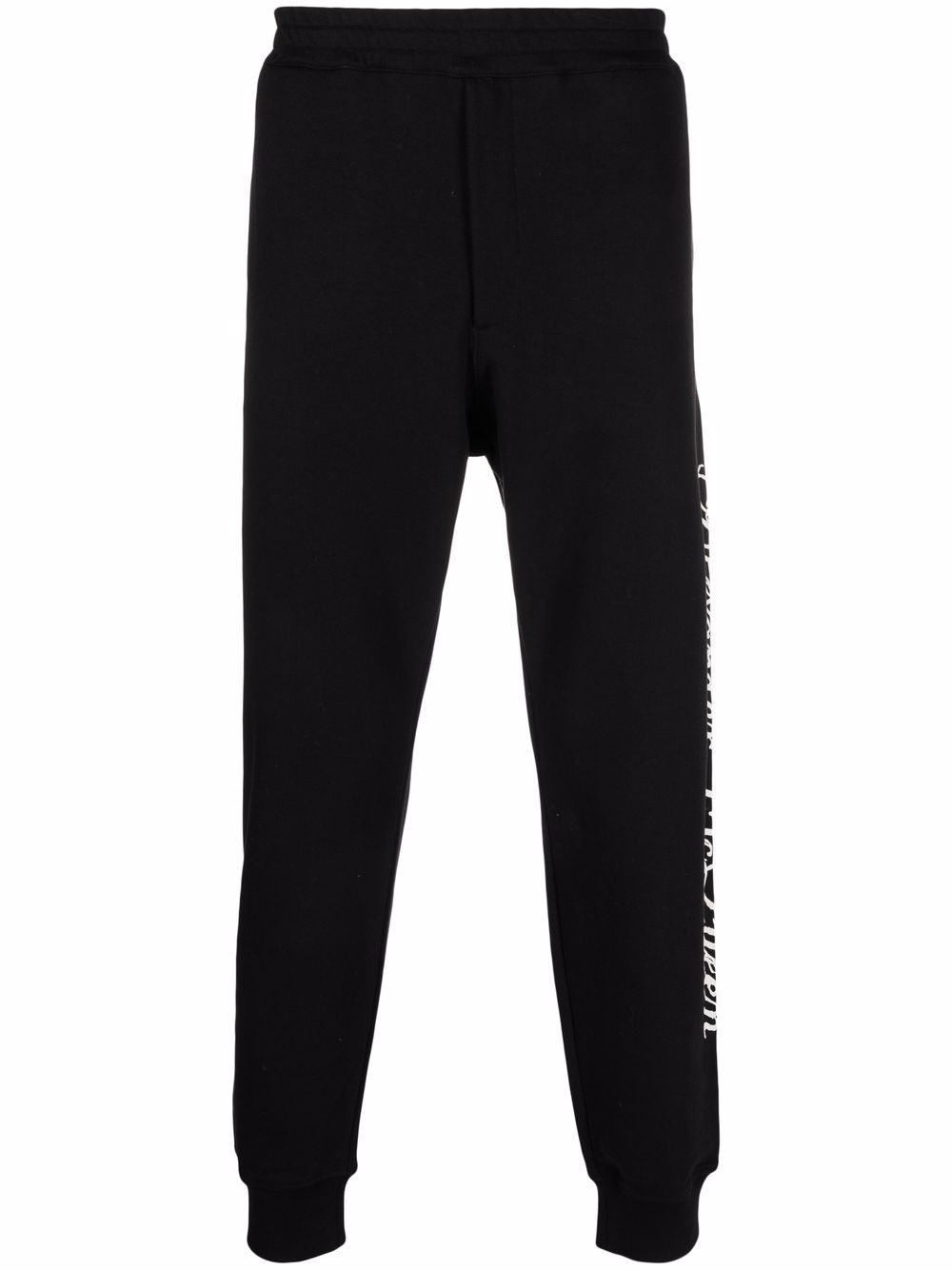 Alexander McQueen slim-fit cotton track pants - Black von Alexander McQueen