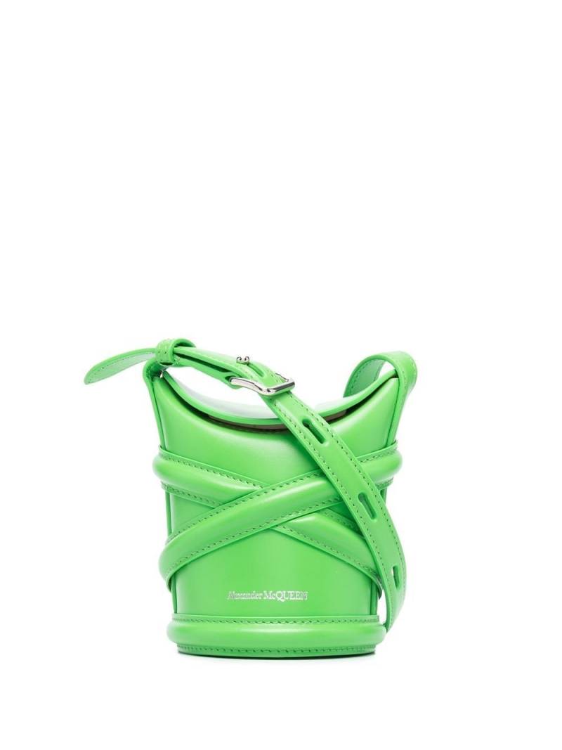 Alexander McQueen small Curve bucket bag - Green von Alexander McQueen