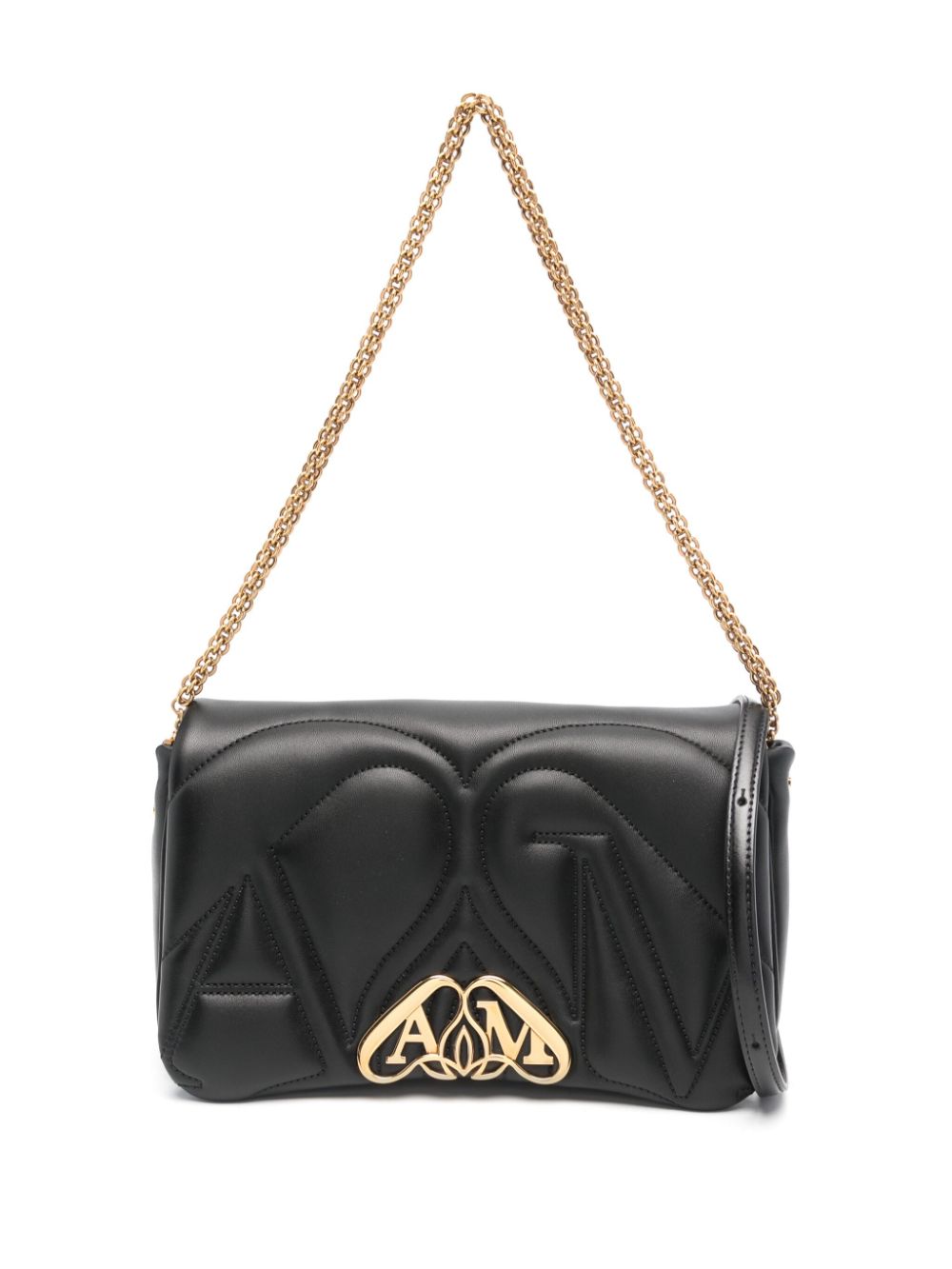 Alexander McQueen small The Seal shoulder bag - Black von Alexander McQueen