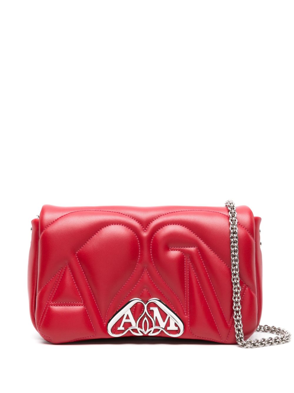 Alexander McQueen small The Seal shoulder bag - Red von Alexander McQueen