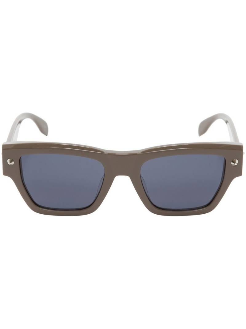 Alexander McQueen square-frame sunglasses - Brown von Alexander McQueen