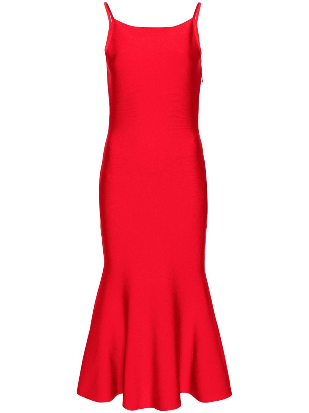 Alexander McQueen square-neck flared midi dress von Alexander McQueen