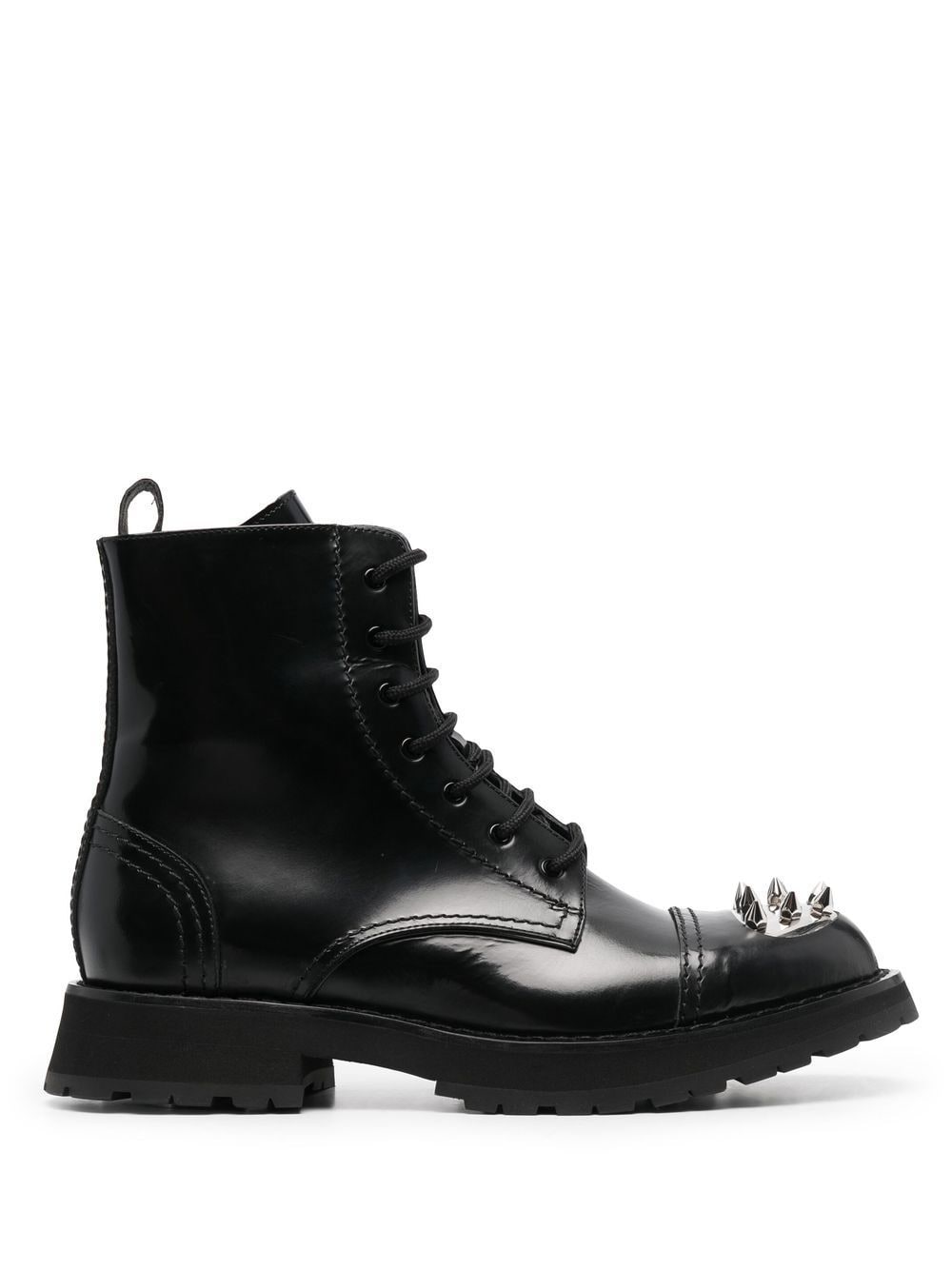 Alexander McQueen studded combat boots - Black von Alexander McQueen