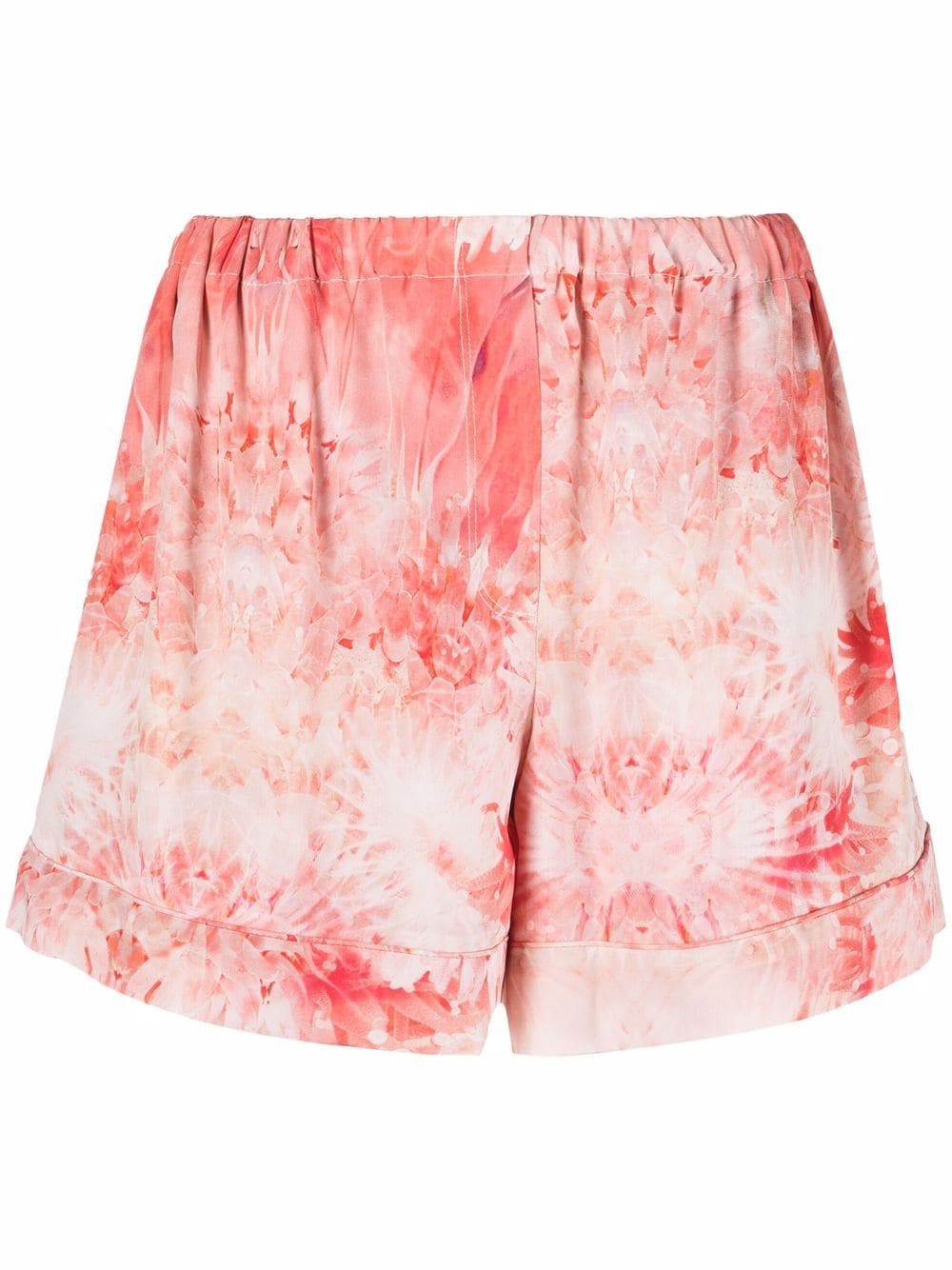 Alexander McQueen tie-dye pattern shorts - Red von Alexander McQueen