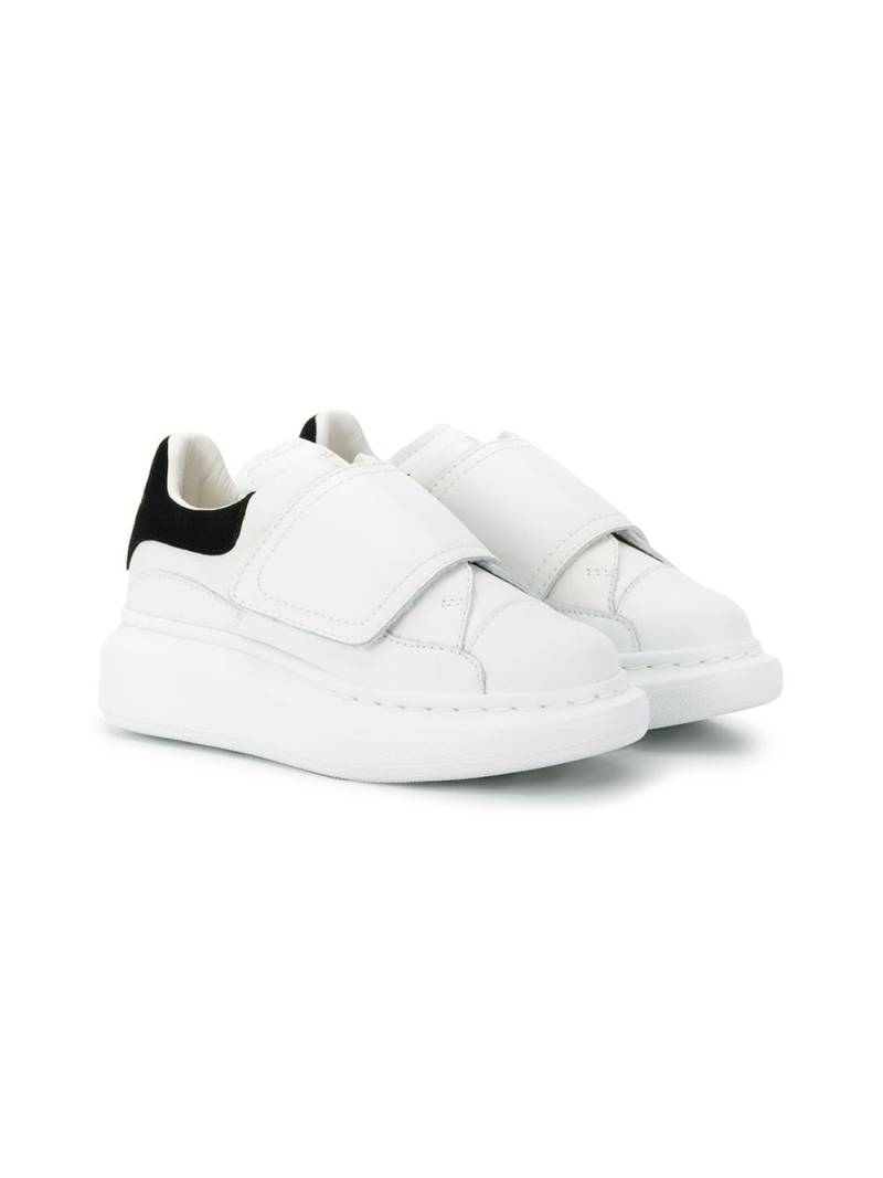 Alexander McQueen Kids touch-strap extended sole sneakers - White von Alexander McQueen Kids