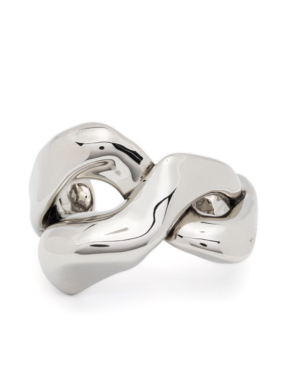 Alexander McQueen twisted cuff bracelet - Silver von Alexander McQueen