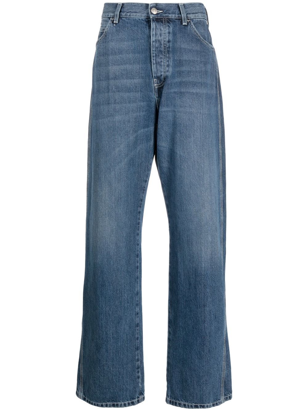 Alexander McQueen wide-leg panelled jeans - Blue von Alexander McQueen