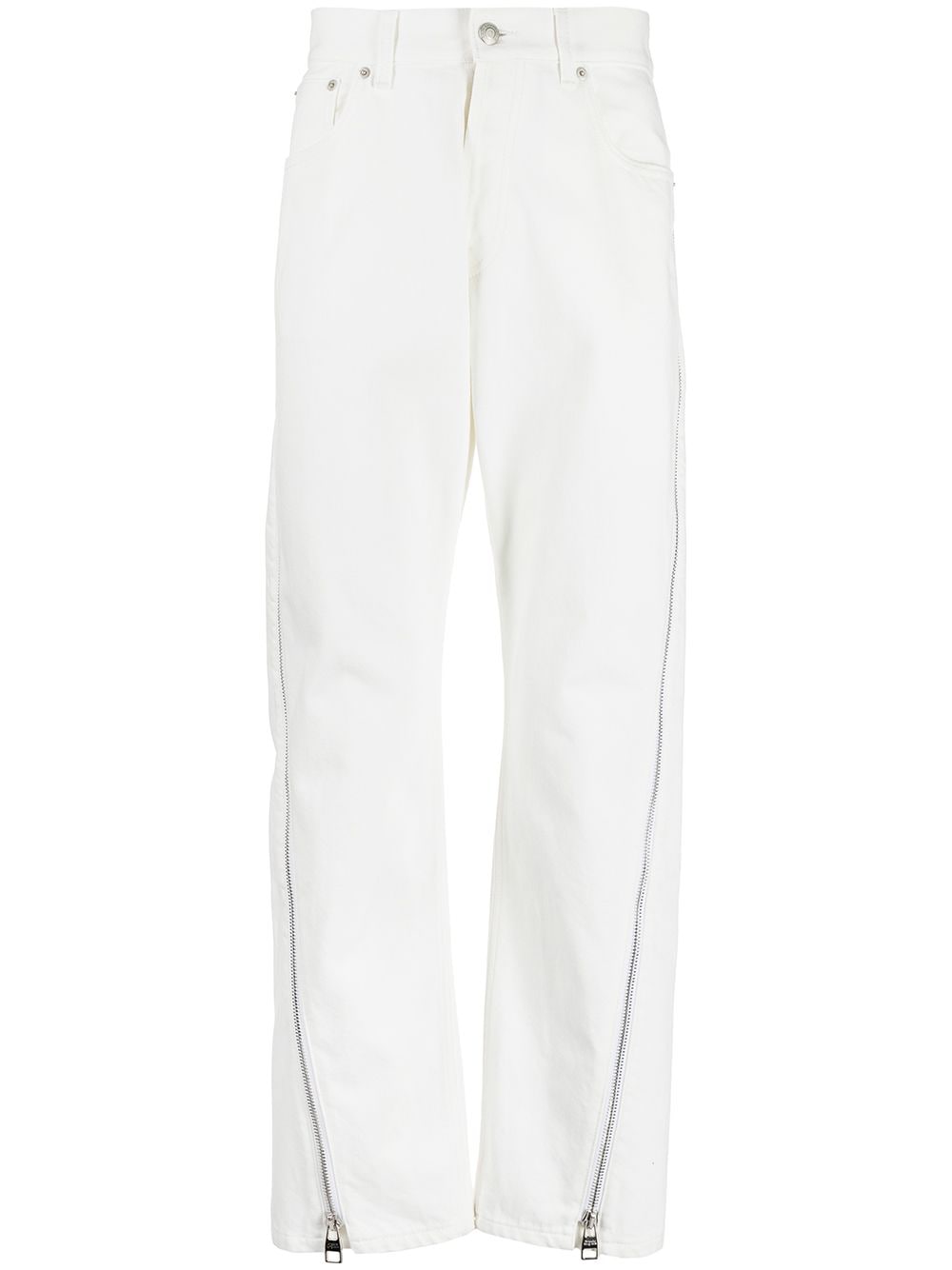 Alexander McQueen zipped-leg jeans - White von Alexander McQueen