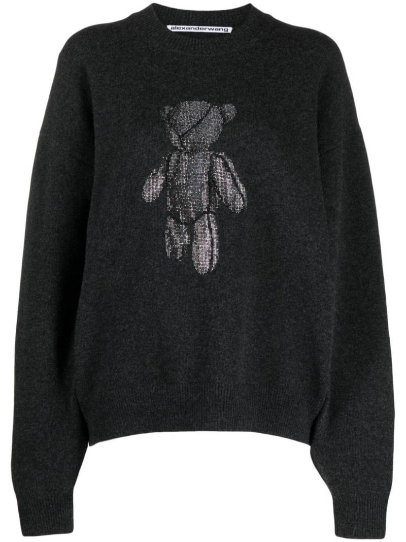 Alexander Wang Beiress wool crew-neck jumper - Grey von Alexander Wang