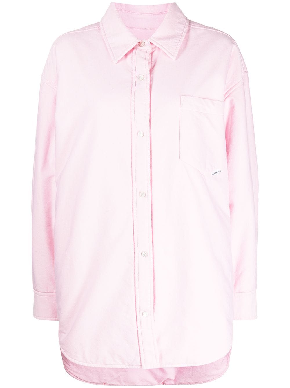 Alexander Wang Oxford padded shirt jacket - Pink von Alexander Wang