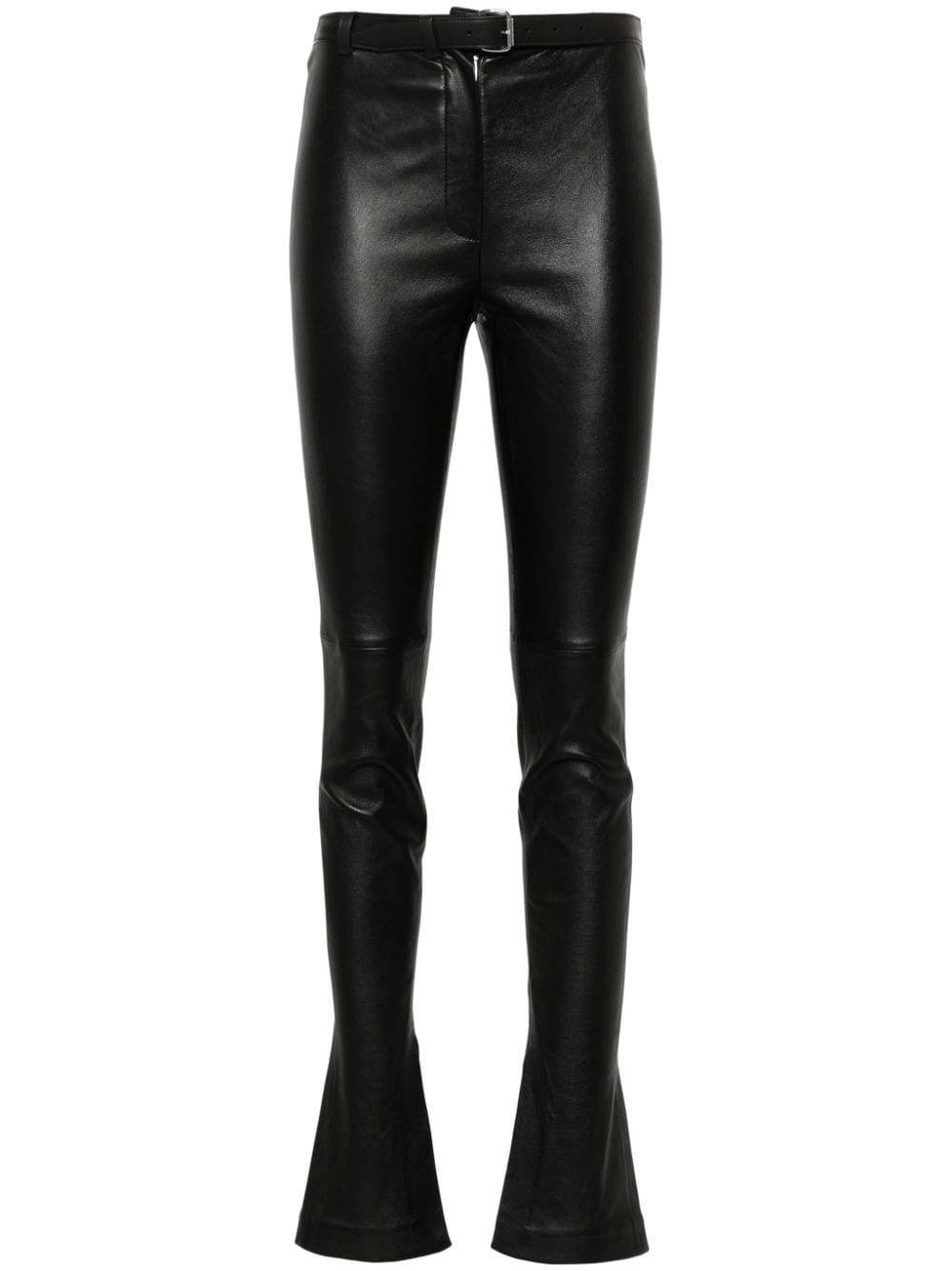 Alexander Wang belted leather leggings - Black von Alexander Wang