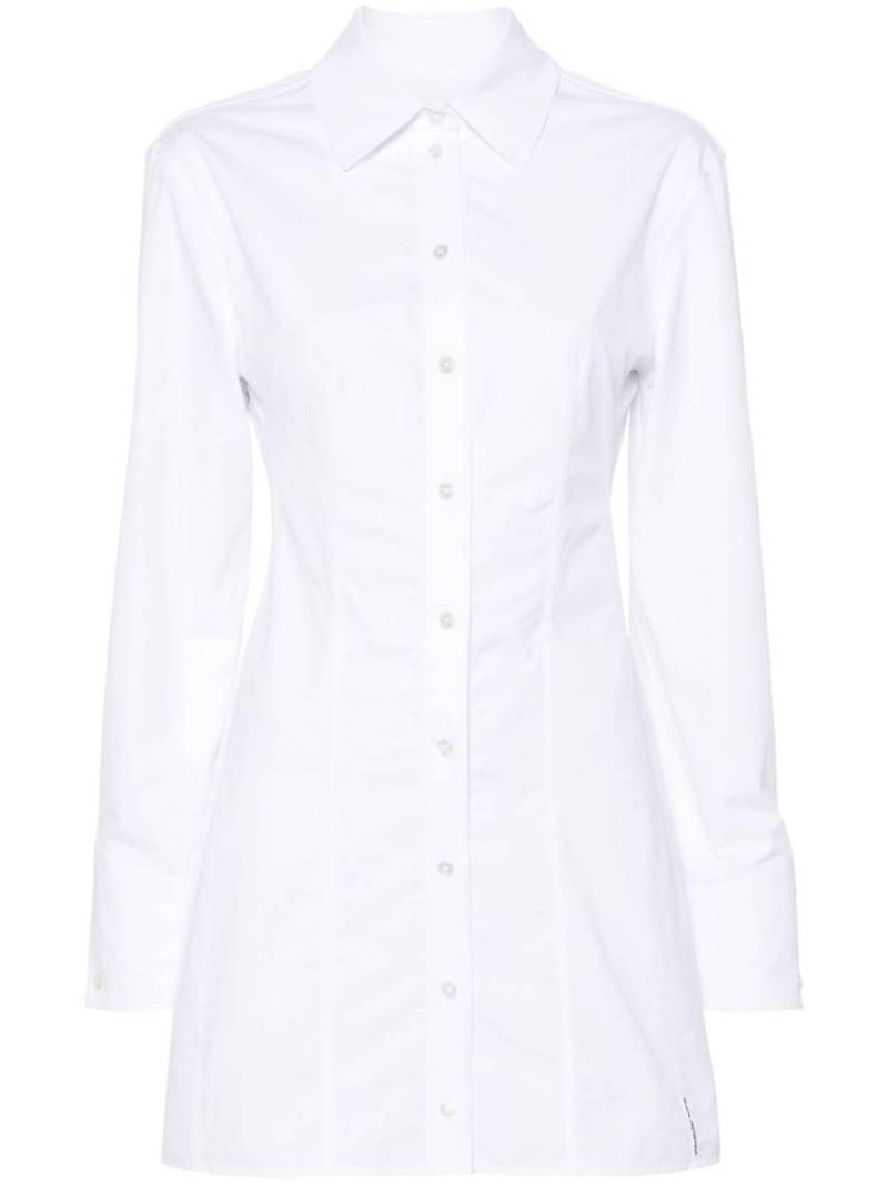 Alexander Wang boned shirt-style mini dress - White von Alexander Wang