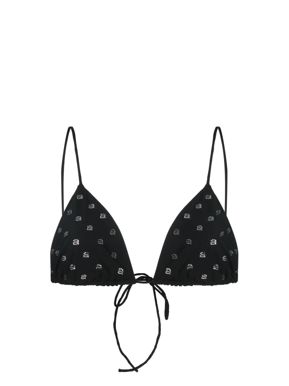 Alexander Wang crystal-embellished bikini top - Black von Alexander Wang