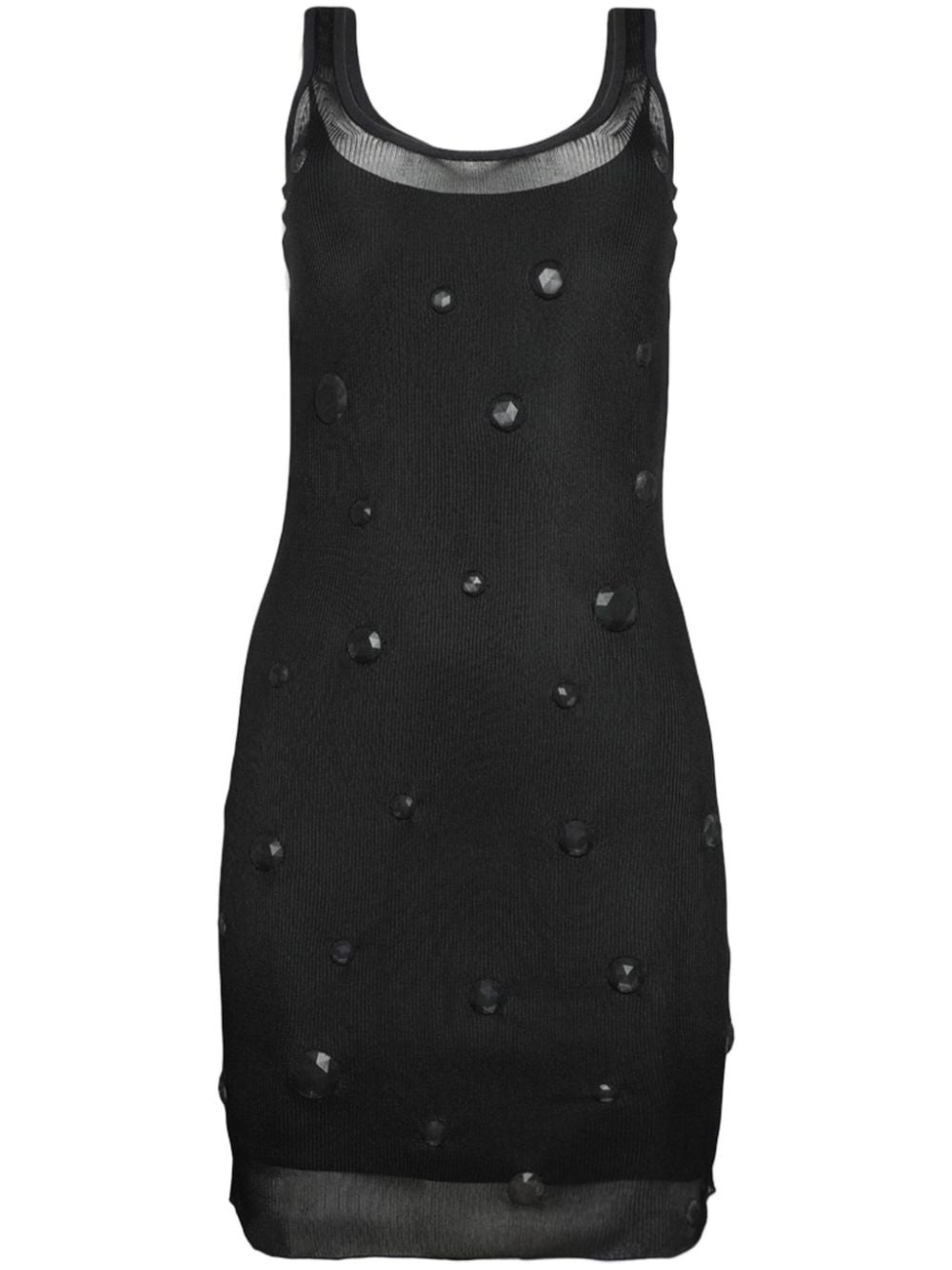 Alexander Wang crystal-embellished tank minidress - Black von Alexander Wang