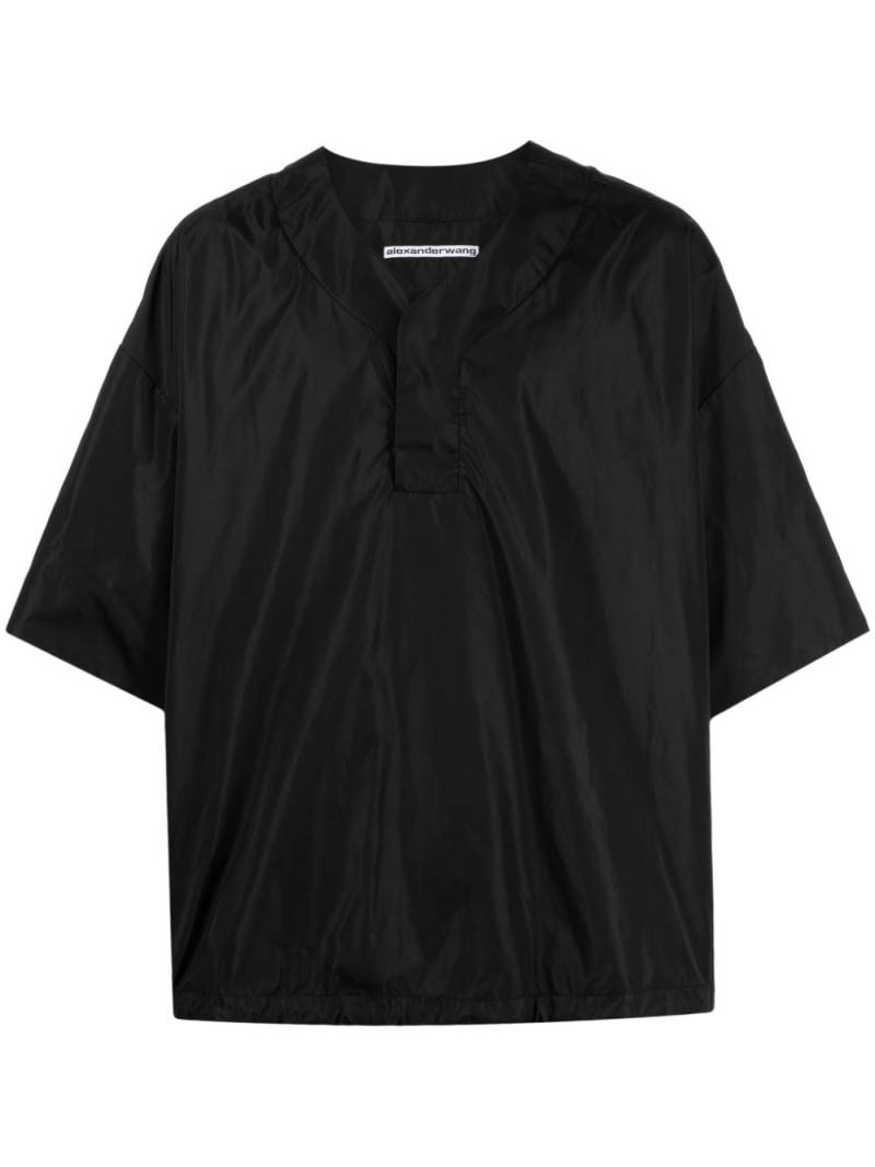 Alexander Wang drawstring-hem V-neck T-shirt - Black von Alexander Wang