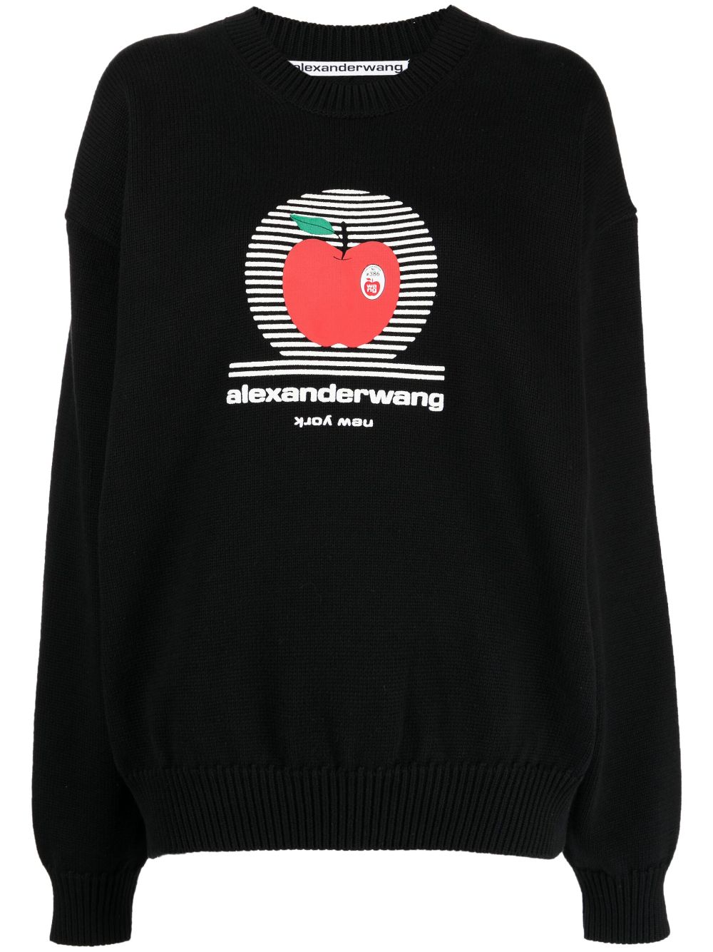 Alexander Wang graphic-print crew-neck sweatshirt - Black von Alexander Wang