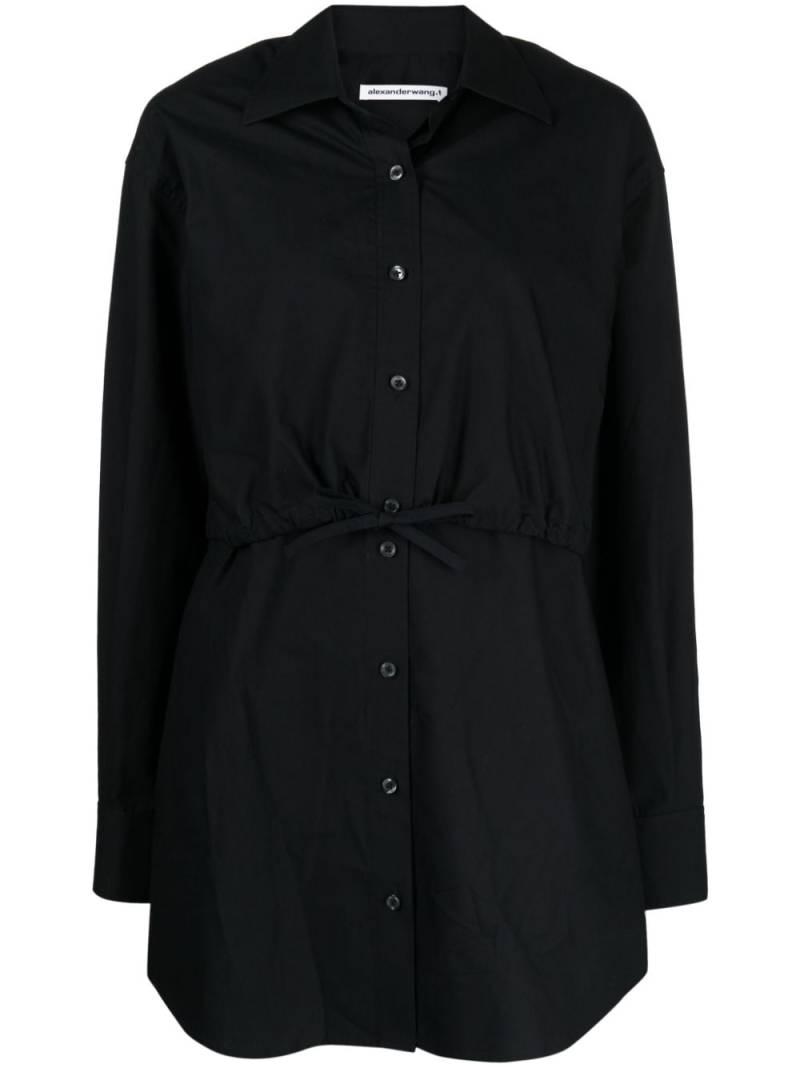 Alexander Wang layered cotton shirtdress - Black von Alexander Wang