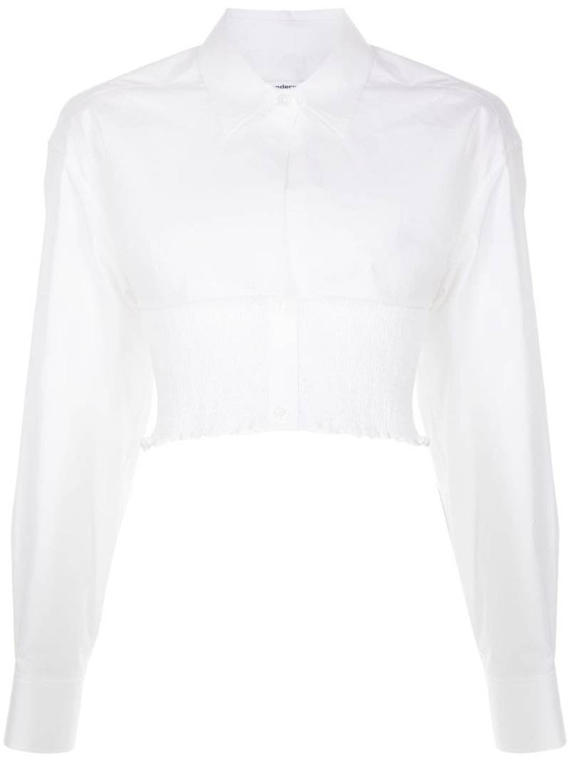 Alexander Wang layered smocked shirt - White von Alexander Wang