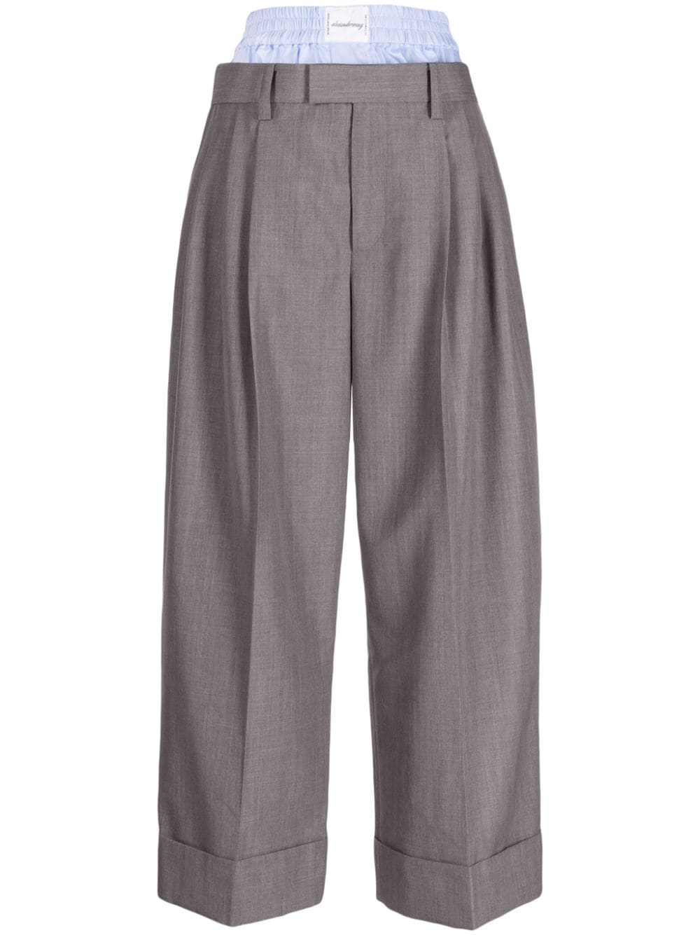 Alexander Wang layered tailored trousers - Grey von Alexander Wang