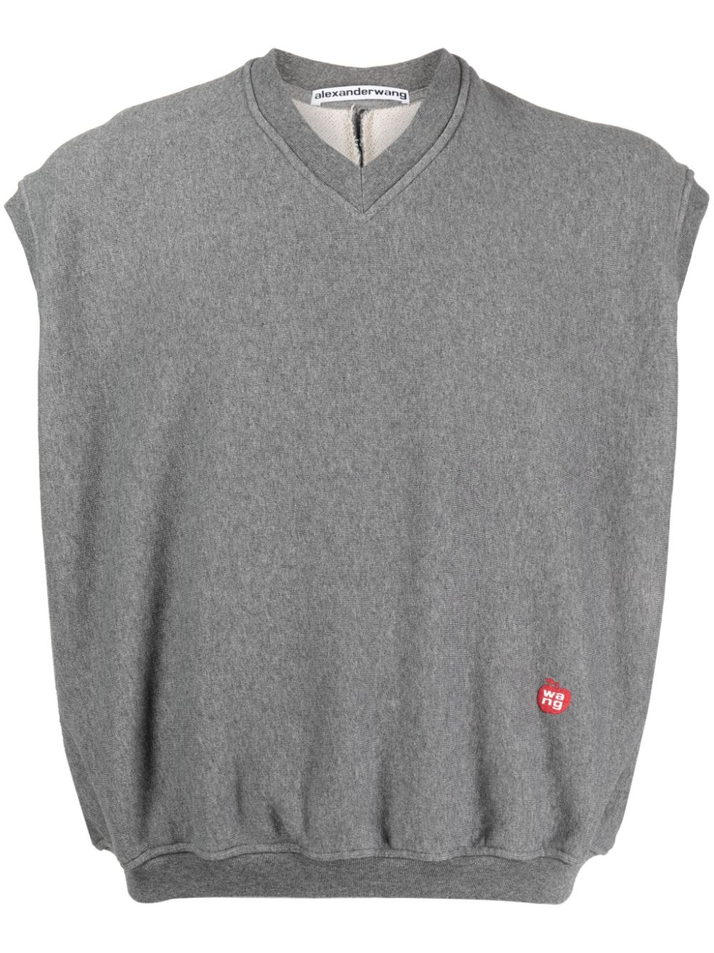 Alexander Wang cotton-jersey sweater vest - Grey von Alexander Wang