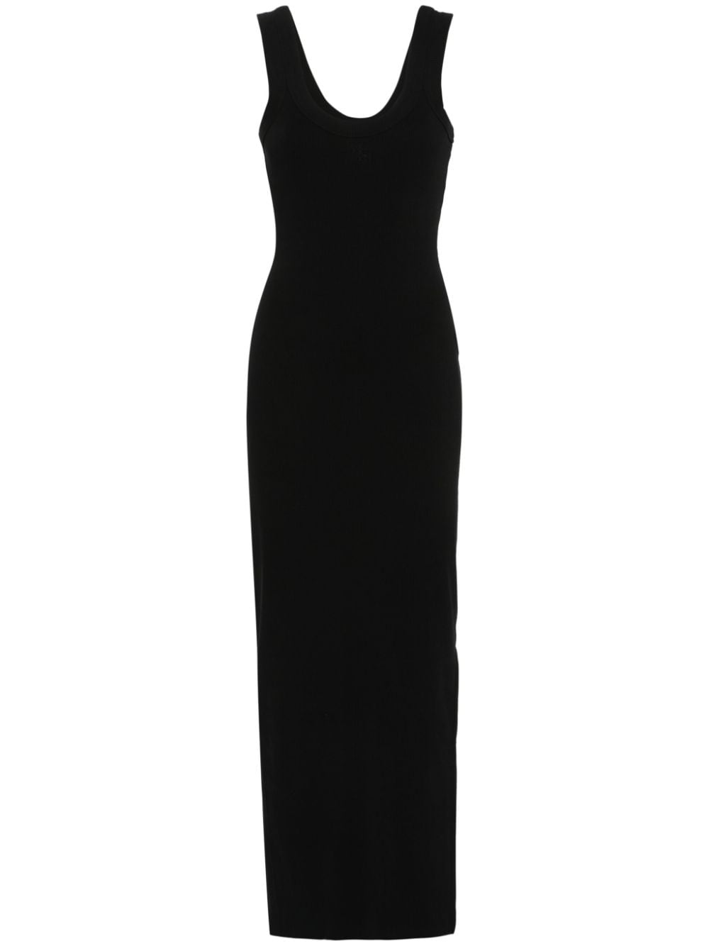 Alexander Wang logo-embossed maxi dress - Black von Alexander Wang