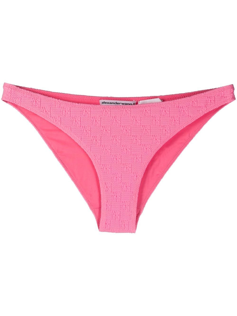 Alexander Wang logo-print bikini bottoms - Pink von Alexander Wang