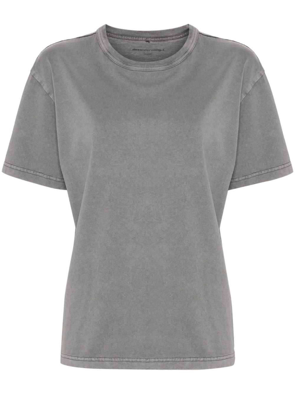 Alexander Wang logo-print cotton T-shirt - Grey von Alexander Wang