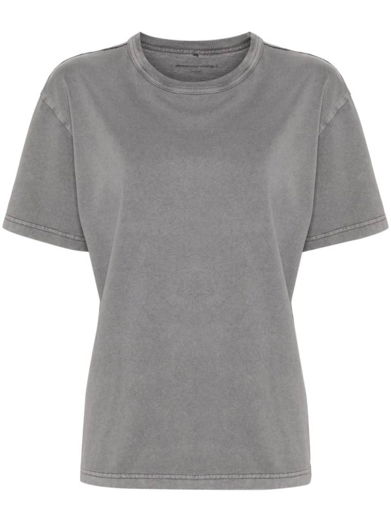 Alexander Wang logo-print cotton T-shirt - Grey von Alexander Wang