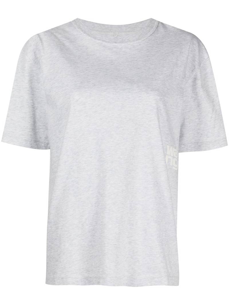 Alexander Wang logo-print cotton T-shirt - Grey von Alexander Wang