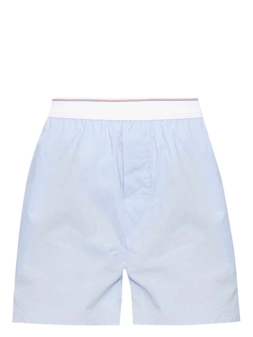 Alexander Wang logo-waistband cotton shorts - Blue von Alexander Wang